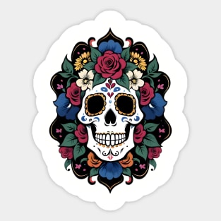 Day of the Dead Skull 04 Sticker
